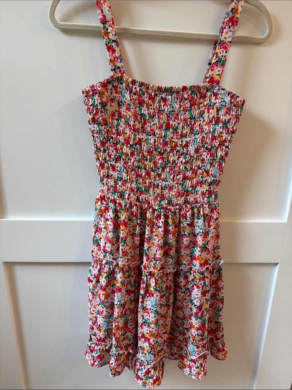 Jessica Simpson- small-  Floral Smocked Mini Dress